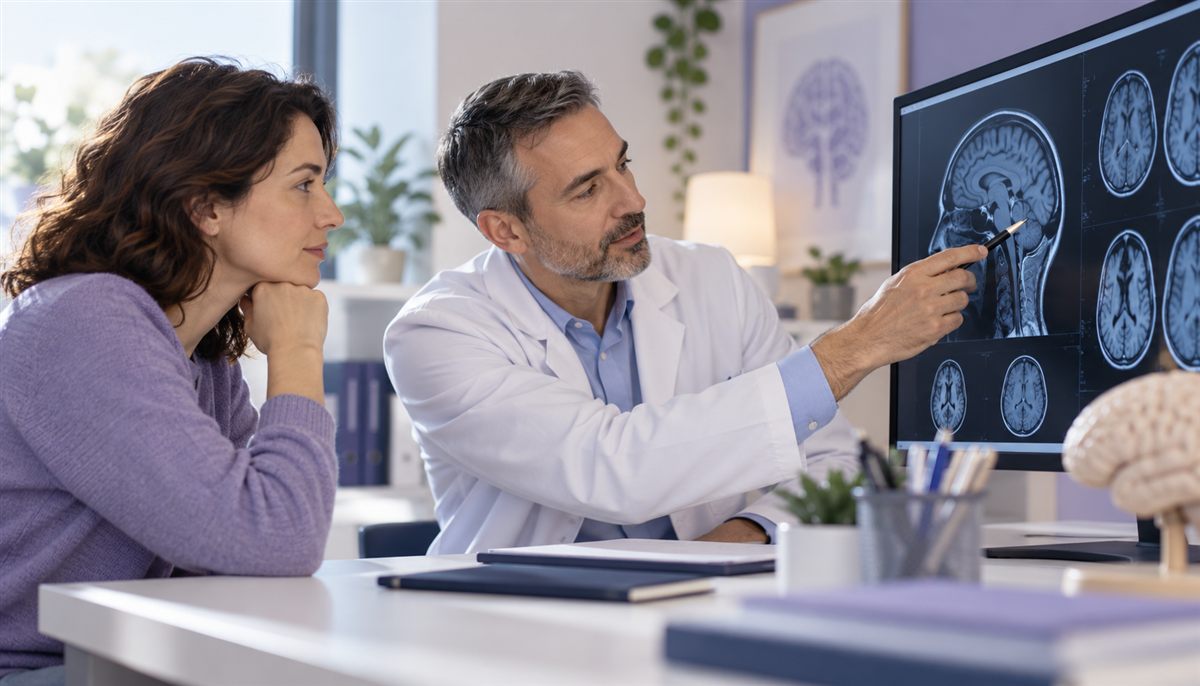 Consultation neurologique autour d’une image d’IRM cérébrale